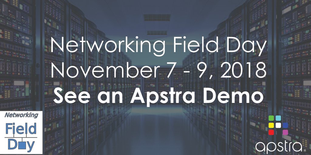 ApstraInc's tweet photo. @ApstraInc is looking forward to presenting with our partner @networktocode at #NFD19 on Thursday at 8:30 a.m. PT. Tune in then to hear what we've been working on, including intent-based #DataCenter updates. #IntentBasedNetworking #Apstra https://t.co/ZEiWJtrq80 https://t.co/Yup7JIQQET