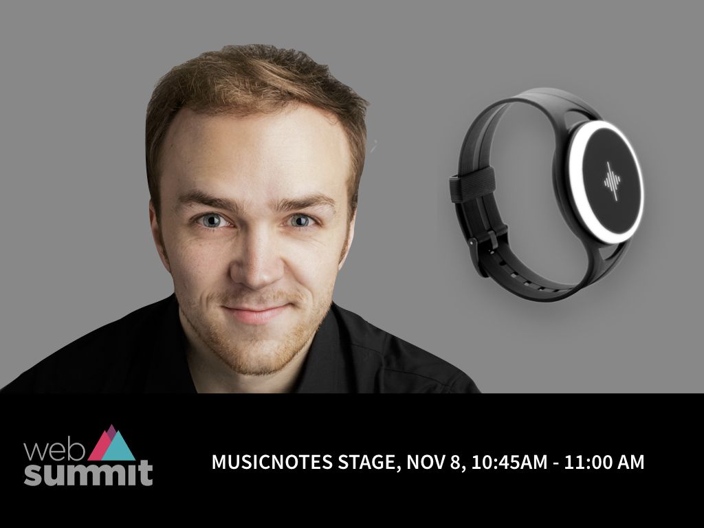 sonnyvu's tweet photo. Setting the tempo for #musictech: come see @Simmenfl set the pace for the day with a demo of the super cool new @Soundbrenner Core at #MusicNotes Stage @WebSummit, Nov 8, 10:45am https://t.co/1XQPGnWn3J