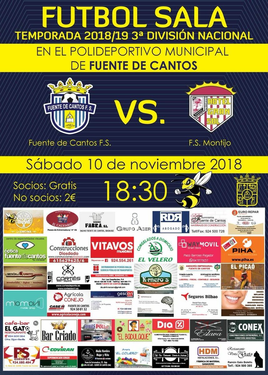 Próximo sábado a las 18:30 jugamos ante el <a href="/HOTELGRANSOLFS/">A.D HOTEL GRAN SOL</a>  en nuestro pabellón, no os perdáis la ocasión de animar a nuestro equipo
