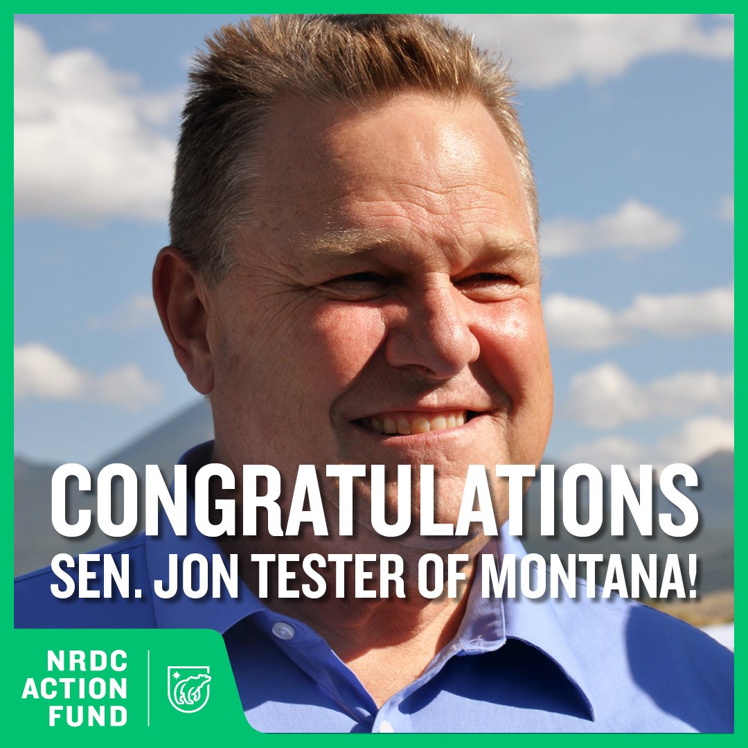 NRDC_Action's tweet photo. .@JonTester is a reliable champion of Montana's public lands and climate action. We can't wait to continue working with him to ensure that those landscapes are preserved for generations to come. #GreenWave2018 https://t.co/TIAe8ce8nP