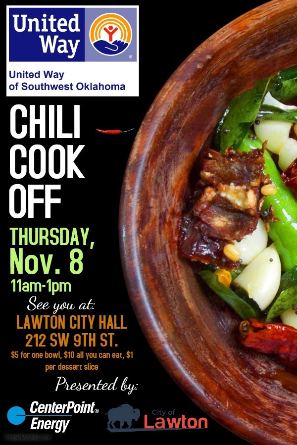 uwswok's tweet photo. One more day until the Community Chili Cook Off!  You can purchase your ticket online at https://t.co/hz5n3pr1XX  #communitychilicookoff #LIVEUNITED #UWSWOK https://t.co/enZwb41wDZ