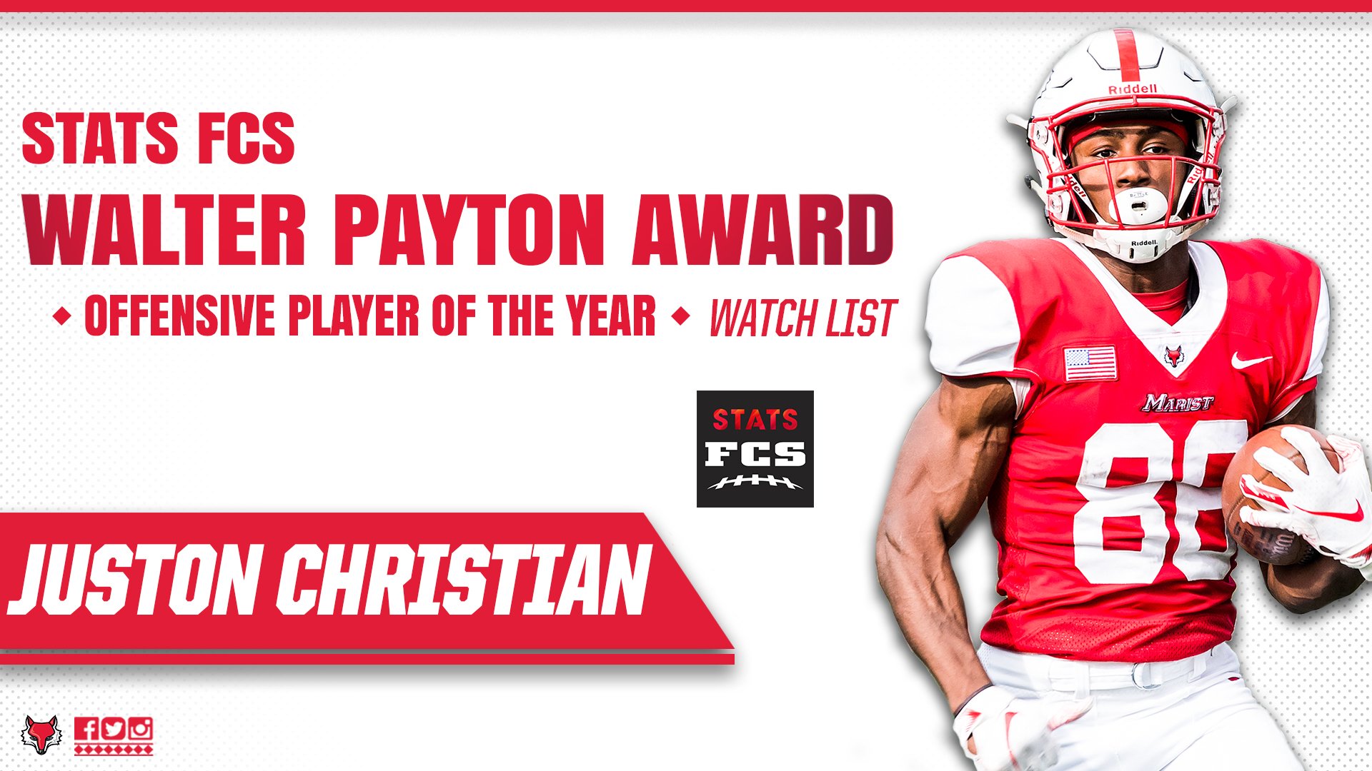 STATS FCS Walter Payton Award Watch List / Twitter