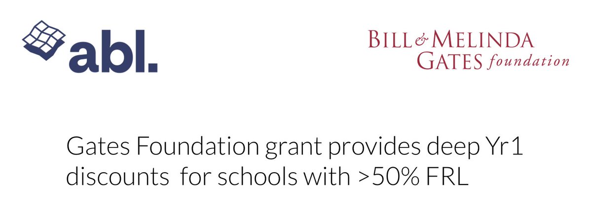 ablschools's tweet image. Learn more about our @gatesed Gates-funded grant subsidy for @ablschools master scheduling solution and services! It&apos;s a super-easy process if you are 50% or higher free or reduced lunch. ablschools.com/get-started #SchedulingForEquity #StrategicScheduling