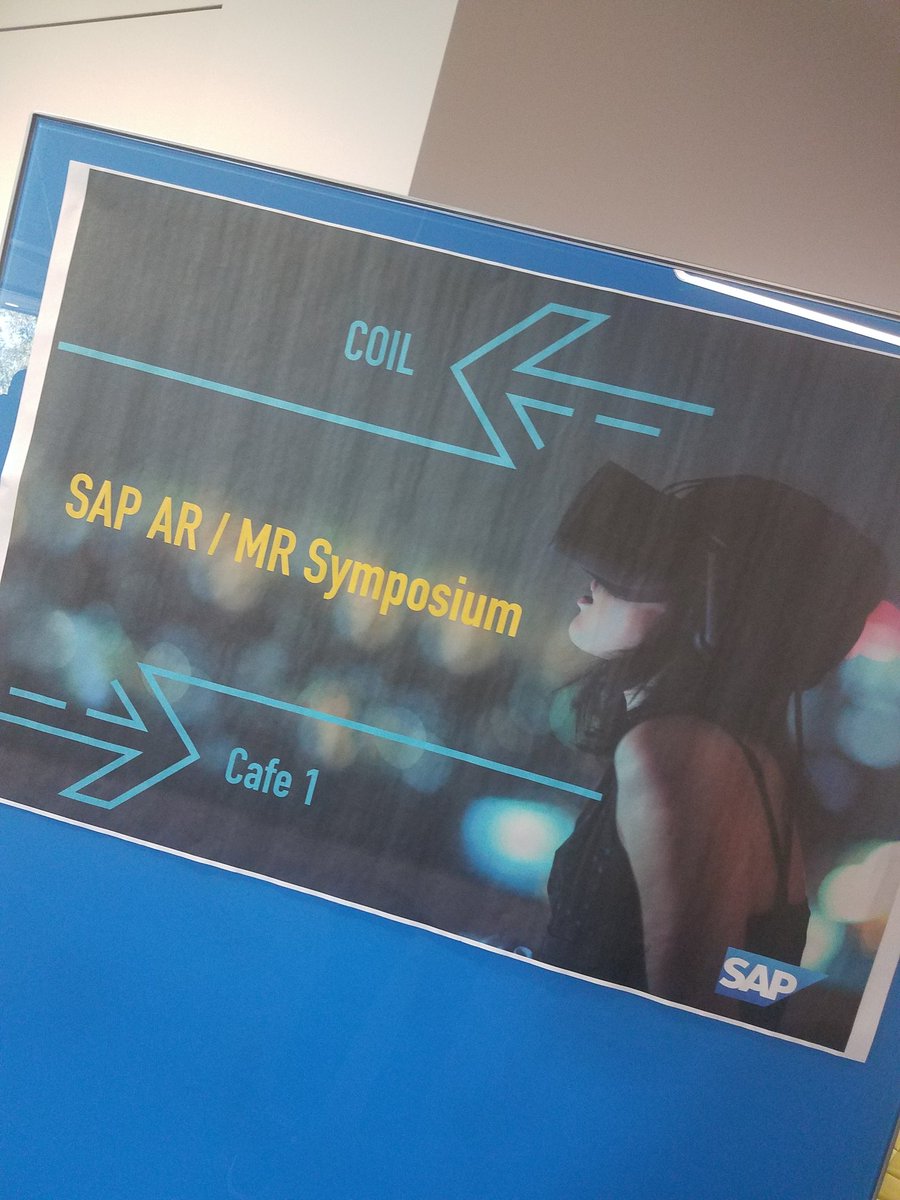 Talking about the impacts these techs will have on Industry at the SAP AR/VR Symposium #SAPXRSymposium