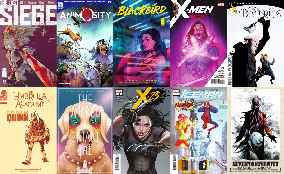TGaucho's tweet photo. @crackinthevault If you ever, for any reason, put Pete, Bobby, & Angela, together in a book, I'm yours. I'm an easy mark.
#LastSiege
#Animosity
#Blackbird
#XMenRed
#TheDreaming
#UmbrellaAcademy
#WicDiv
#X23
#IceManAndHisAmazingFriends
#SevenToEternity
#NewComicBookDay #NCBD https://t.co/a2Fcbdwf6G
