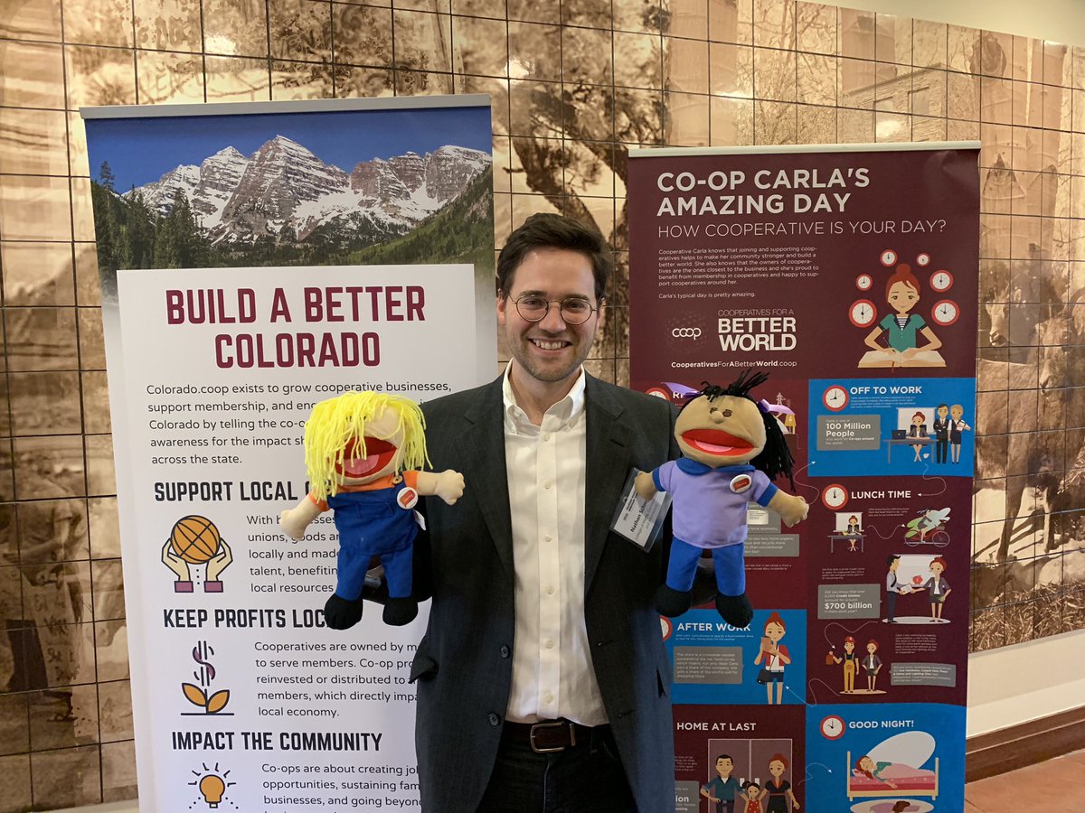 savvypuppets's tweet photo. Our work is never done! We may have just won the #mcENGAGE Pitch Competition in San Diego, but now we are in Boulder to talk Conscious Capitalism and about how much co-ops rock at #CCC18! We are a proud Colorado co-op! #gocoop #platformcoop #impinv #socent https://t.co/C5QijHJt4j