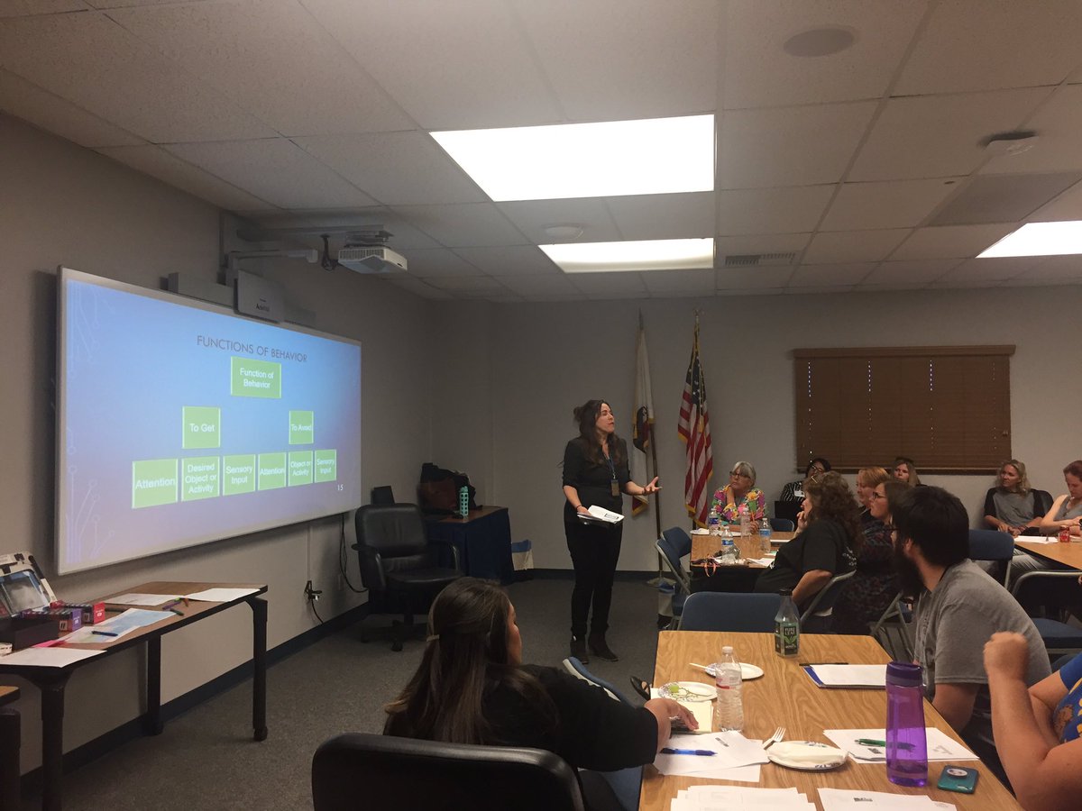 redschoolpsych's tweet photo. SVUSD training on behavior!  ALL together- Gen Ed Teachers, Spec Ed Teachers, Principals, Instructionsl Aides, Speech and OT Specialist.  Thank you DM SELPA for a great training session! https://t.co/9ZmTS4ZSNu