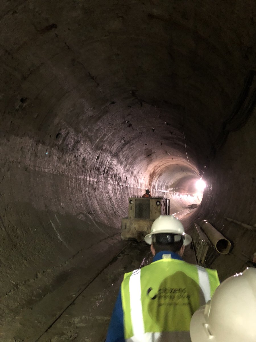 JeffHillPE's tweet photo. Neat tour of @DigIndy tunnel today courtesy of @citizensenergy. #Amazed at the size and scope of the work. Thanks for the invite! @aunna_huber @wechsler @MayorCook https://t.co/Cs0PwA4yFl