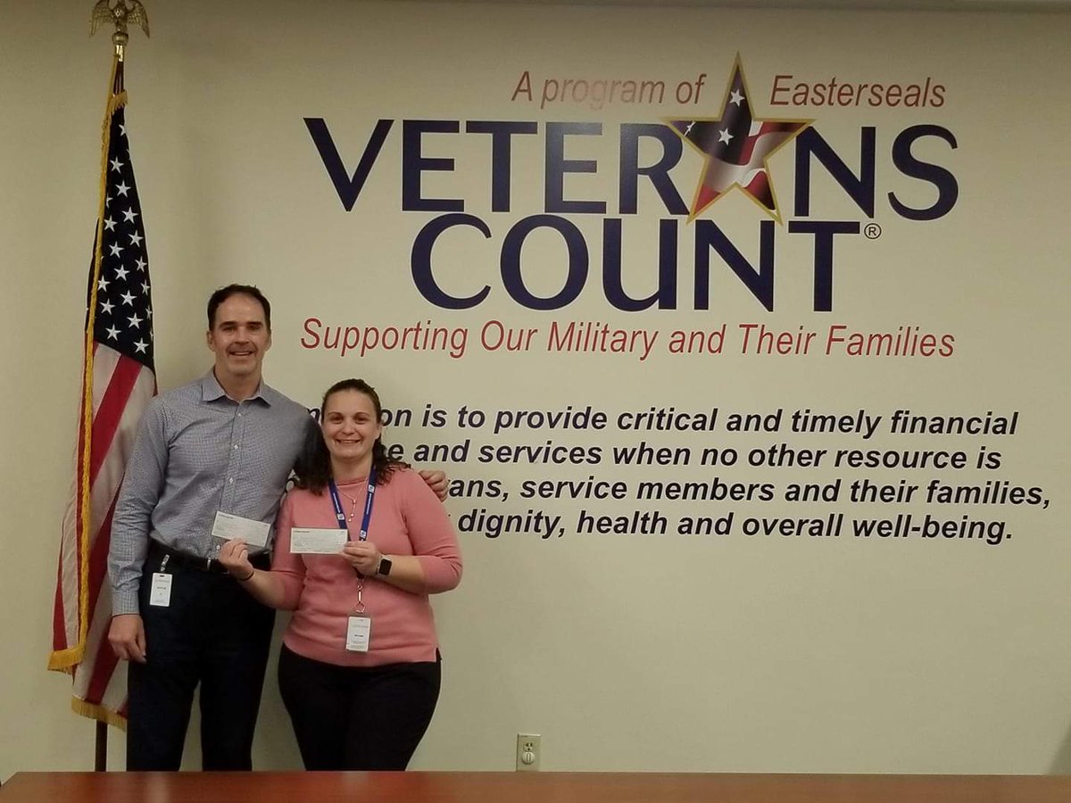 OCValor's tweet image. Our Jay's Valor Run campaign raised $3,000. Handed checks off to Veterans Count today.  They will hold funds in escrow for 2 Veteran families in need.  #veterans #HonorThroughAction