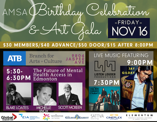 ARTmentorshipAB's tweet photo. Join us November 16th for the AMSA Gala: Door prize pack from @FlyEIA silent auction from @CineplexMovies @Sattvayoga &amp;more get your tickets today! https://t.co/cDnvnNFmY6 @Scott_McKeen @RachelNotley @blake_loates @EdmWellnessNet @framingbymarian @MentalHealthAB @CityofEdmonton https://t.co/r2iBkCOJPx