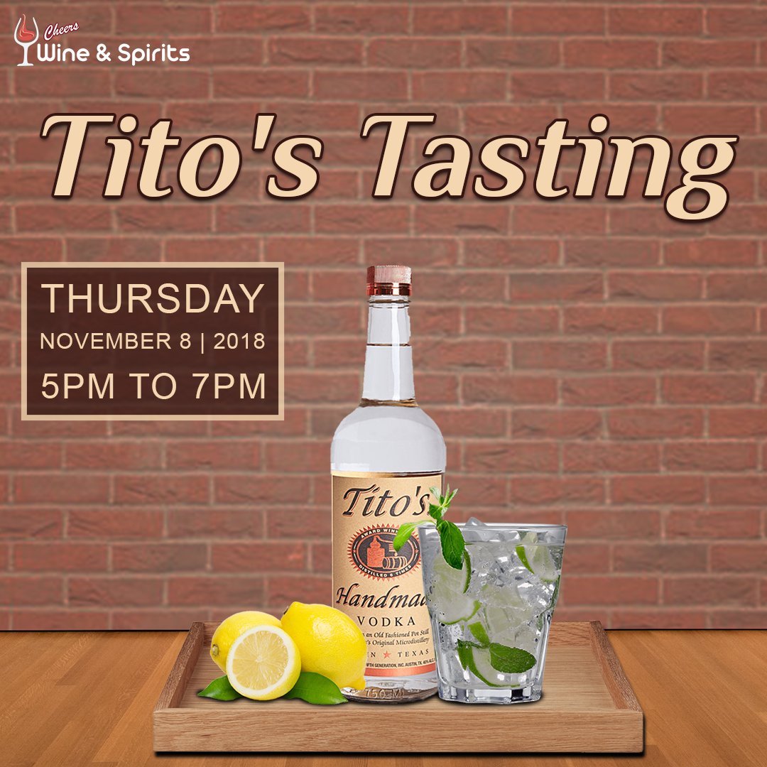 CheersVoorhees's tweet image. We've got a #tastingevent, Thursday, November 8, between 5-7 PM. See you all there!
#cheers #VodkaCollection #VodkaCountry #VodkaTastingNotes
 #VodkaSelection #ThursdayTasting  #TastingInVoorhees
#cheerstagram