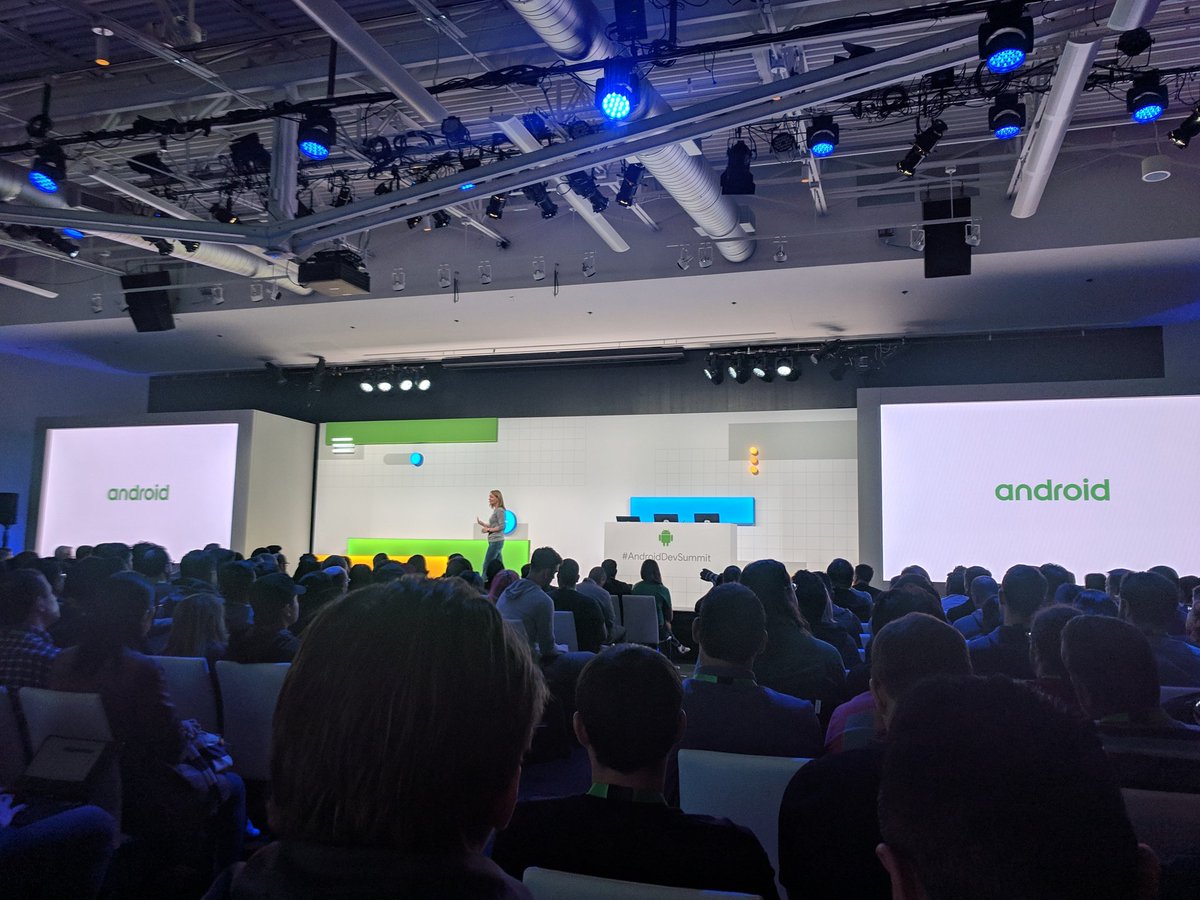 Excited about all the learning that's going to happen over the next 2 days! 🤓 #AndroidDevSummit