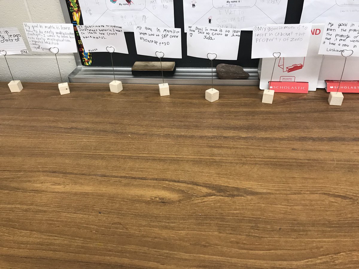 Ms_R_Smith's tweet photo. Now that we are learning to notice and name our strategies, we are making our own math goals! We have been having a lot of discussions to get us using this language! #proudteacher #noticeandname @CastlebridgePS @scuccato13 @Libramlad @WPeelsb https://t.co/uPLErvT30f