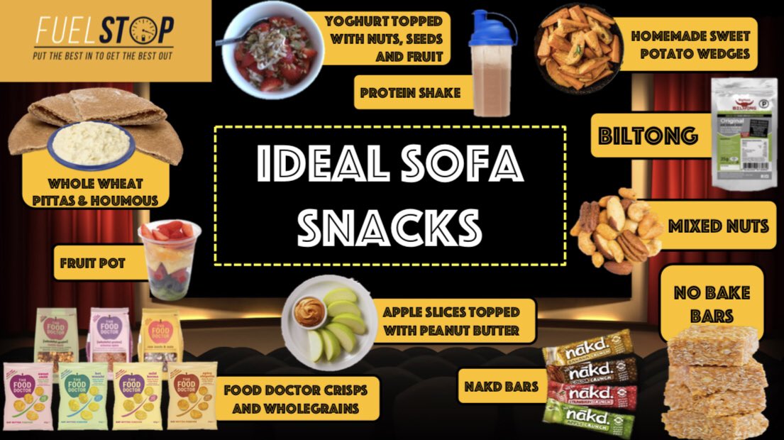 Ideal sofa snacks for athletes. #performancenutrition #sportsnutrition #nutrition #nutritionist #performance #sport #food #healthyfood #athlete #athletetraining #training #snacks #sofa #healthyswaps #recovery #recoverywin #fuel #SENr