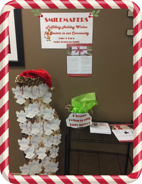 BBSoCalinsures's tweet photo. We are pleased to support the Smilemakers' Holiday Project! The Smilemakers provide holiday gifts to over 5,700 seniors in skilled nursing and residential care facilities, that will be alone or without family on Christmas. #giveback #community #cheetahtree #angeltags #coasc https://t.co/D52NyjO8DT