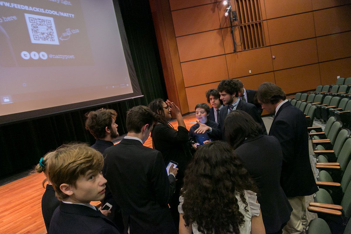 EagleHillSchool's tweet image. National Poetry Award winner Natasha Carrizosa @Nattypoet, performed at #EagleHillSchool on 11/6. She shared her poetry and stories of believing in yourself and appreciating the beauty of diversity. #boardingschool  #LDEducation #LearningDiversity #boardingschoollife #ADHDSchool