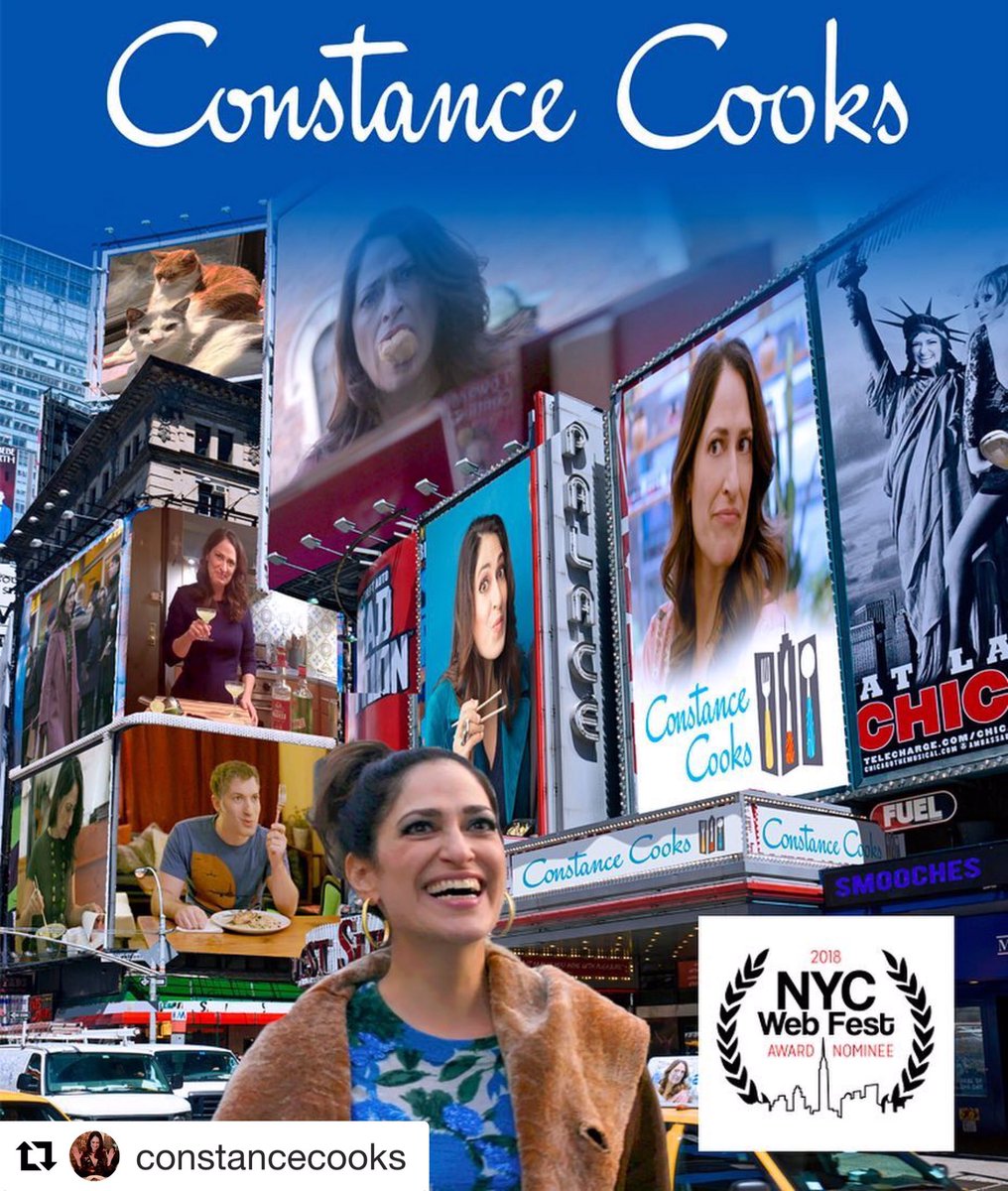 RosalieTenseth's tweet photo. Our #WorldPremiere of @ConstanceCooks is tomorrow at noon @NYCwebfest and we are nominated for #best #tv #pilot - we can’t wait for the #screening https://t.co/BHTjMP0Grv