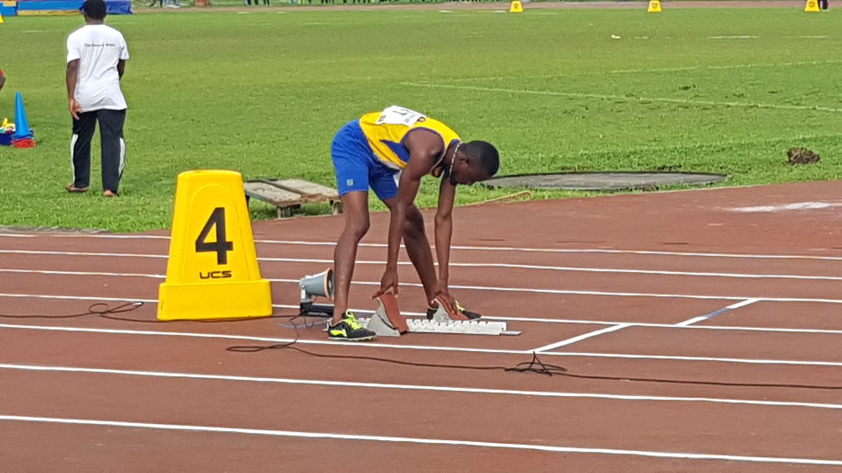 coachelorm's tweet photo. Etiam Torgbenu of UG🇬🇭🇬🇭🇬🇭 won the 400m semi final 1to book a place in tomorrow's final #WAUG2018 #wauguniport2018  @Fentuo https://t.co/ejMjcqLRtL
