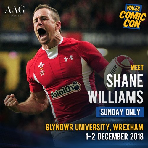 NEW SPORTS GUEST #WCC2018 - Shane Williams #RugbyLegend