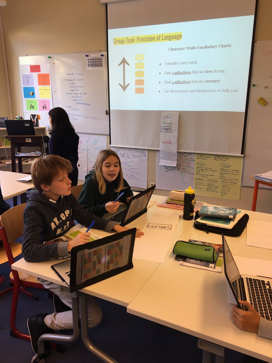 jmsnive's tweet photo. Character study book club warm up #charactertraits #vocabularylists #precisionoflanguage #collaboration #tcrwp https://t.co/uBClbLFFQx