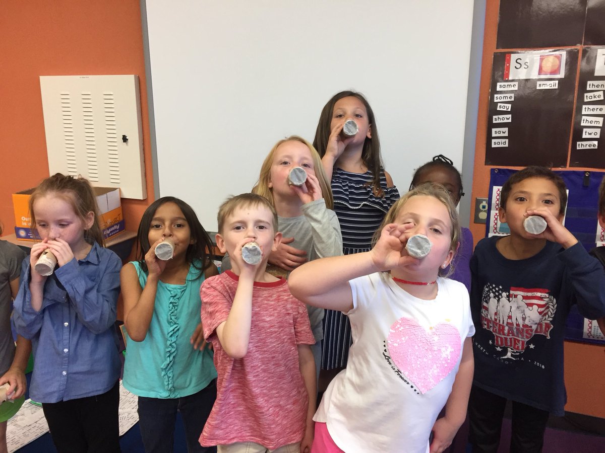spropst2's tweet photo. Making music with our homemade kazoos. Can you feel the vibration? https://t.co/3QJDj2x6lH