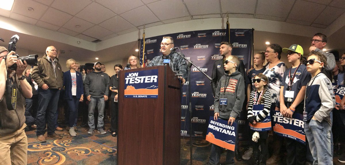 Montana, we won this doggone thing. And we won because of you. Thank you for the honor of defending the Last Best Place. 🤙 #mtpol #mtsen