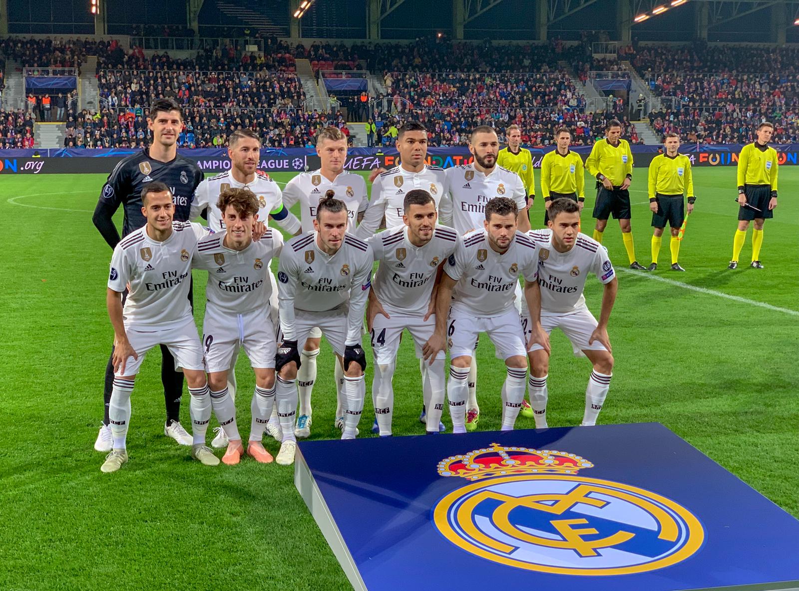 Once del Real Madrid en Plzen (Foto: Real Madrid).