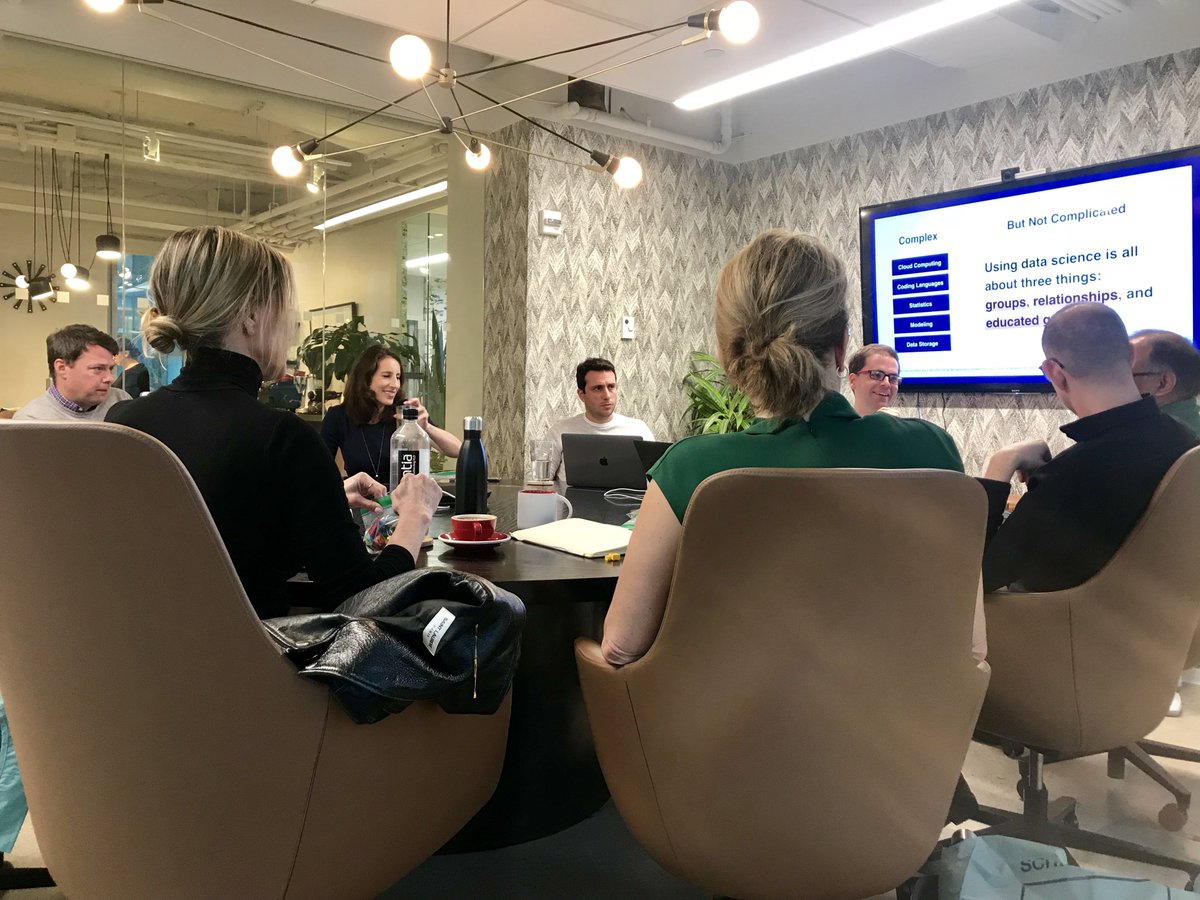 datascienceu's tweet image. A great morning full of provocative questions and conversation about the challenges marketers often face when it comes to getting and using data to inform their work. To book a private #DataScienceUniversity session for your team, visit datascienceuniversity.co &amp;amp; send us a note!