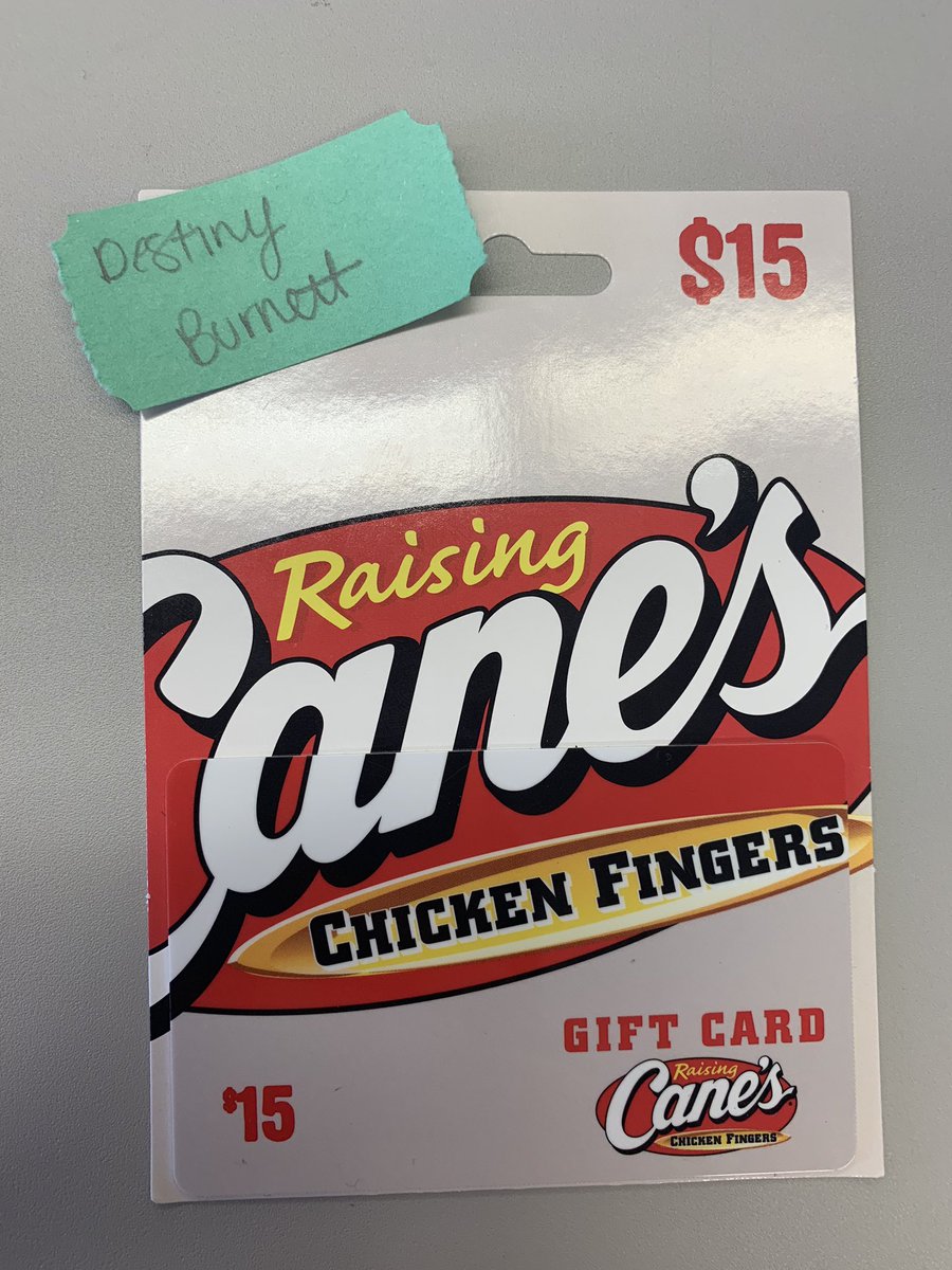 BEKIND_LEP's tweet photo. We have the the raffle WINNERS!!! The $15 canes gift card goes to Destiny Burnett. The $10 Chick-fil-A giftcard goes to Emily Aden! Congrats to both winners! Come by and claim your reward! #BeKind💜💜 https://t.co/i7YbGhiEiV