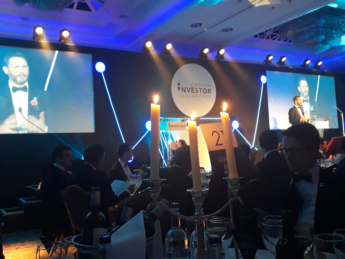 Proud to represent <a href="/TheSupperClubUK/">The Supper Club</a> at the <a href="/GIAwards/">GrowthInvestorAwards</a> with the great and the good of the SME investment community. Congratulations <a href="/GuyTolhurst/">Guy Tolhurst</a> and <a href="/Intelligentwit/">IP</a> for bringing it all together with your trademark style #growthcapitalatwork #scaleup