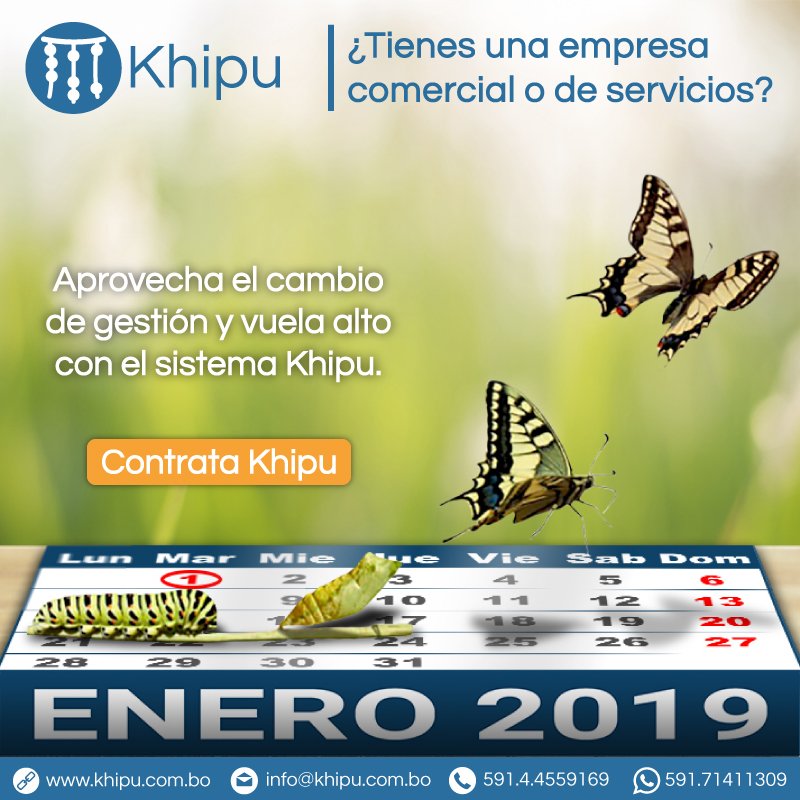 Khipu_Contable's tweet image. Contrata el sistema Khipu: Facturación · Compras · Activos Fijos · Libros · Estados Financieros · Reportes administrativos · Almacenes · Traspasos · Existencias · Kardex · Cotizaciones...
#Bolivia #empresas #empresa #Empresarios #Cochabamba #LaPaz #SantaCruz #metamorfosis