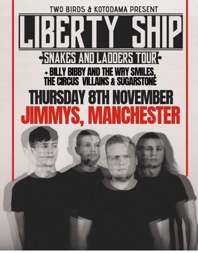 Tomorrow we support <a href="/LibertyShipBand/">LIBERTY SHIP</a> at Jimmy’s. We’re on at 8. Tickets still available from the link below for £6. Kind Regards! 

skiddle.com/whats-on/Manch…