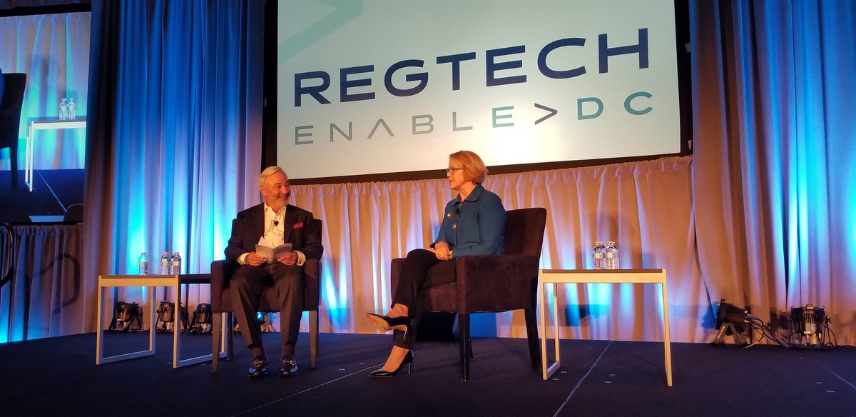 RegTechEnable's tweet image. &quot;I believe banking is a noble profession that goes hand-in-hand with outstanding customer service and operational excellence.&quot; - @CathyBessant, COO &amp;amp; CTO, @BankofAmerica at #regtechenable.