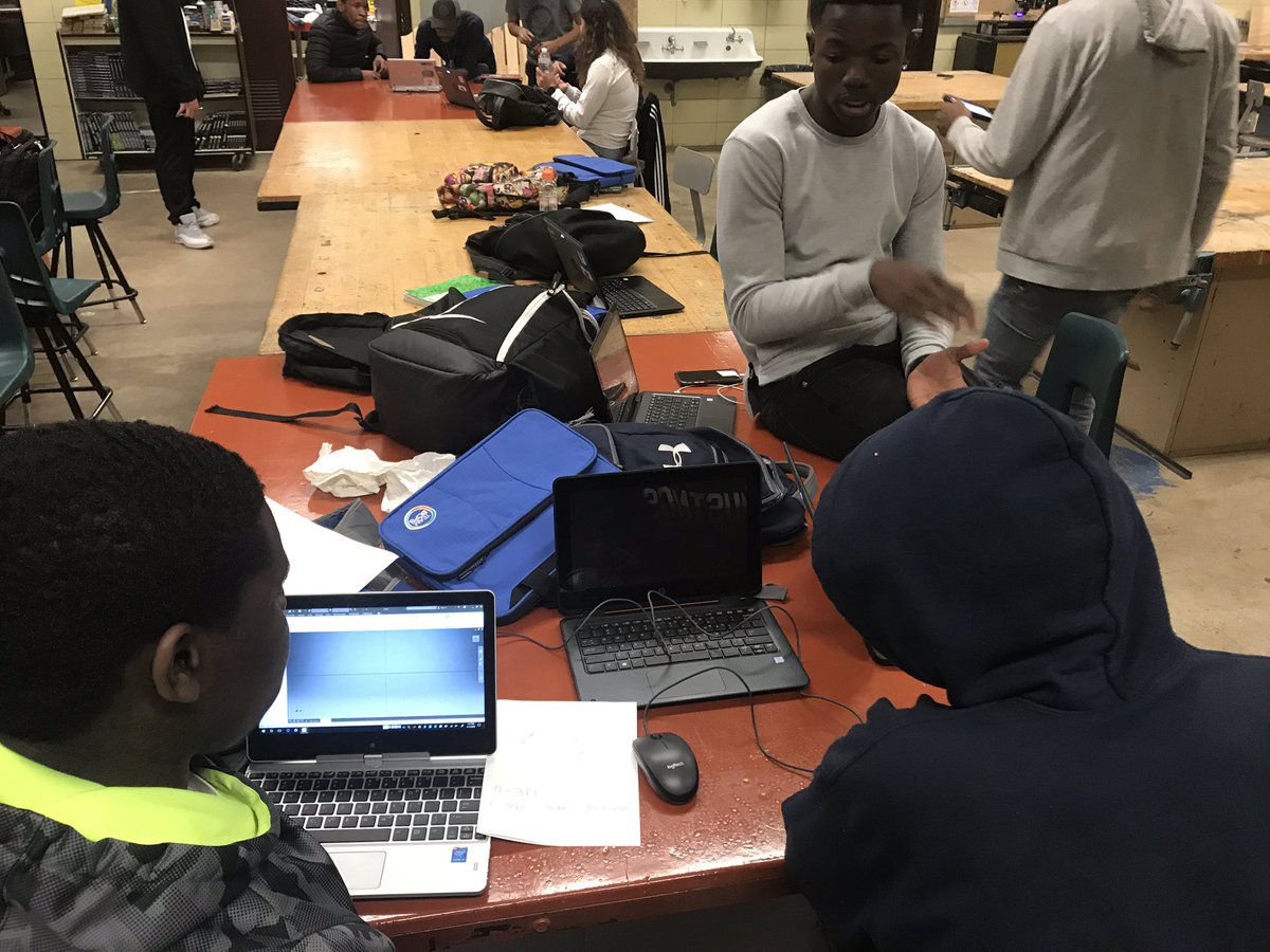 OMHS Carpentry 3 students designing concrete projects. Stay tuned!
