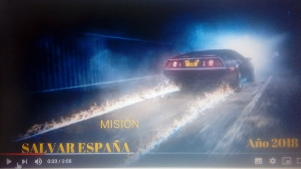 philidor38's tweet photo. En este DIVERTIDO VIDEO podrás ver cómo SANTIAGO ABASCAL salva a España de las garras de chavistas y golpitas, con la ayuda de Marty Mcfly y Sabrina Salerno. VOX VOX VOX! https://t.co/4e7obHGKuK #VoxAvanza https://t.co/4bwEebOKNs