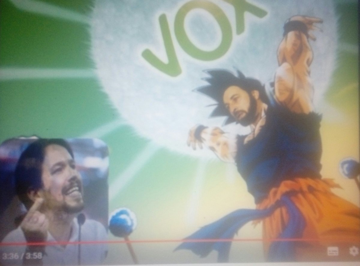 philidor38's tweet photo. En este DIVERTIDO VIDEO podrás ver cómo SANTIAGO ABASCAL salva a España de las garras de chavistas y golpitas, con la ayuda de Marty Mcfly y Sabrina Salerno. VOX VOX VOX! https://t.co/4e7obHGKuK #VoxAvanza https://t.co/4bwEebOKNs