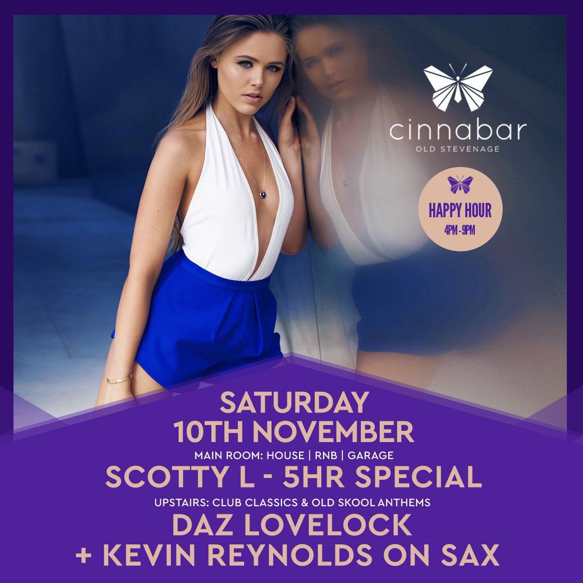 What a weekend we have coming up here at Cinnabar Stevenage!! 👀

Fri - <a href="/HushEventsUk/">Hush</a> 🔥
Sat - <a href="/ScottyLDj/">Scotty L™</a> <a href="/kevreynoldslive/">Kevin Reynolds Live</a> 🎷

We are looking extremely busy both nights.. Please contact 01438 340202 for all Bookings + Enquiries! 🍾