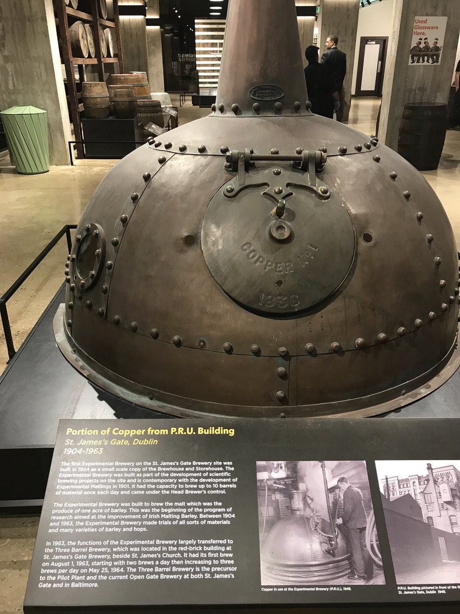 Just visited the impressive new #Guinness brewery in #Baltimore. It has attracted 100,000 visitors in 3 months. Each year, 2 million kegs of Guinness are exported from Ireland to the #USA. All beers brewed at the Baltimore brewery contain Guinness barley roast from Ireland