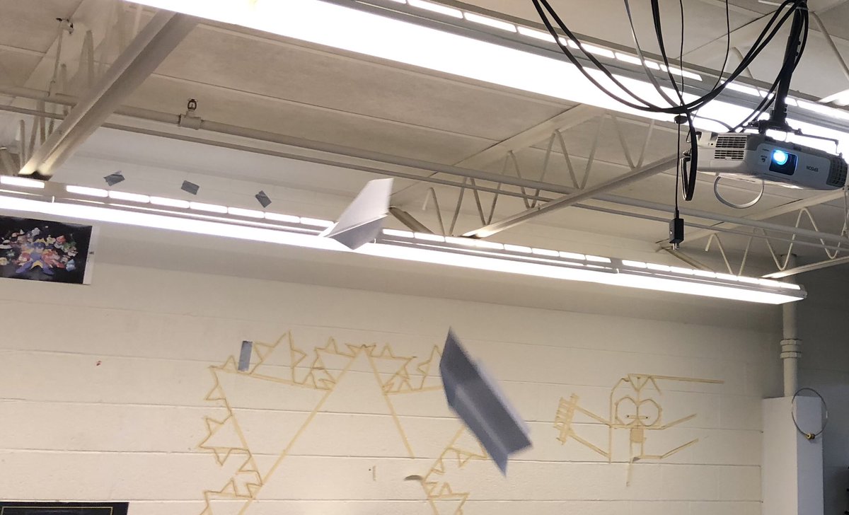 jason16oz's tweet photo. Paper airplanes were thrown in my class for each step of graphing a function. Thanks @Beyond_the_Desk  for the idea! https://t.co/uWvoVKWz0u