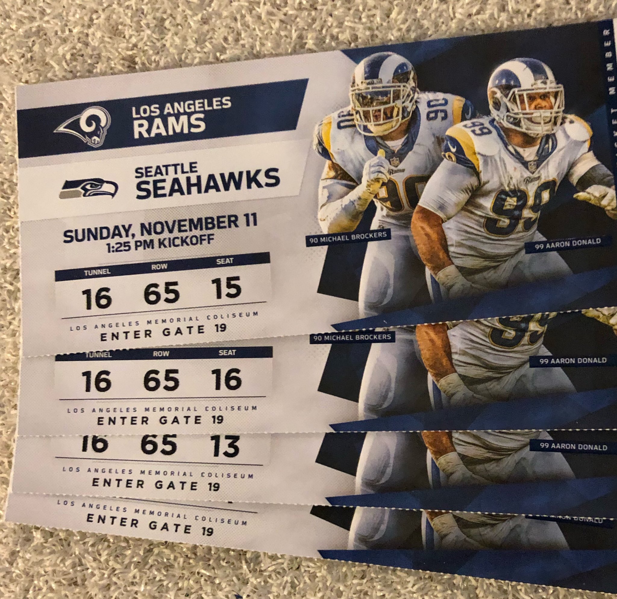 seattle seahawks vs rams tickets