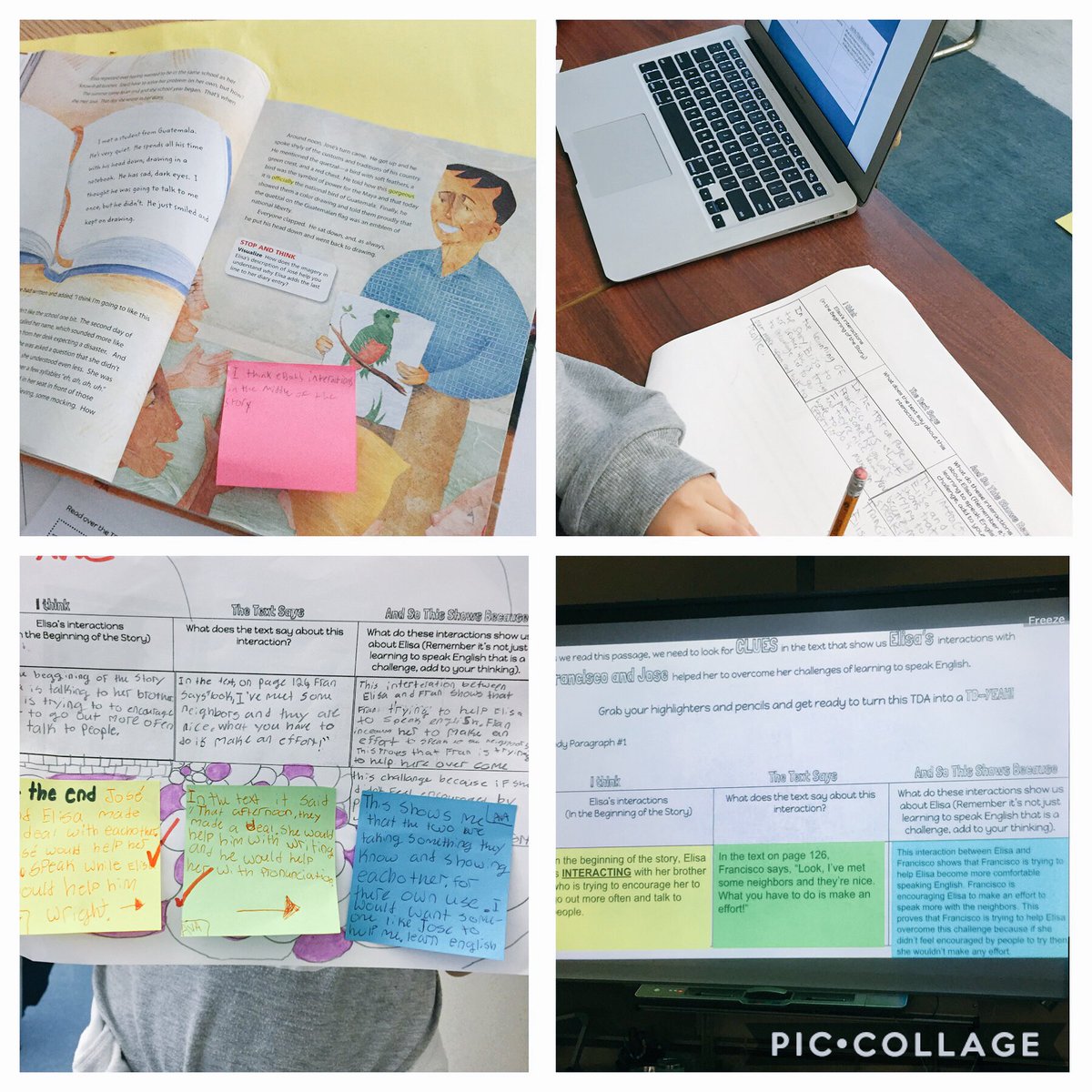 Shout out to <a href="/MissRosenberger/">Ali Rosenberger</a> and <a href="/MrsEwer345/">Robin Ewer</a> for the TDA color coding idea. (You saved my lesson today) What a great way for students to understand how the statement, evidence and analysis all fit together! #getCRAYforTDA