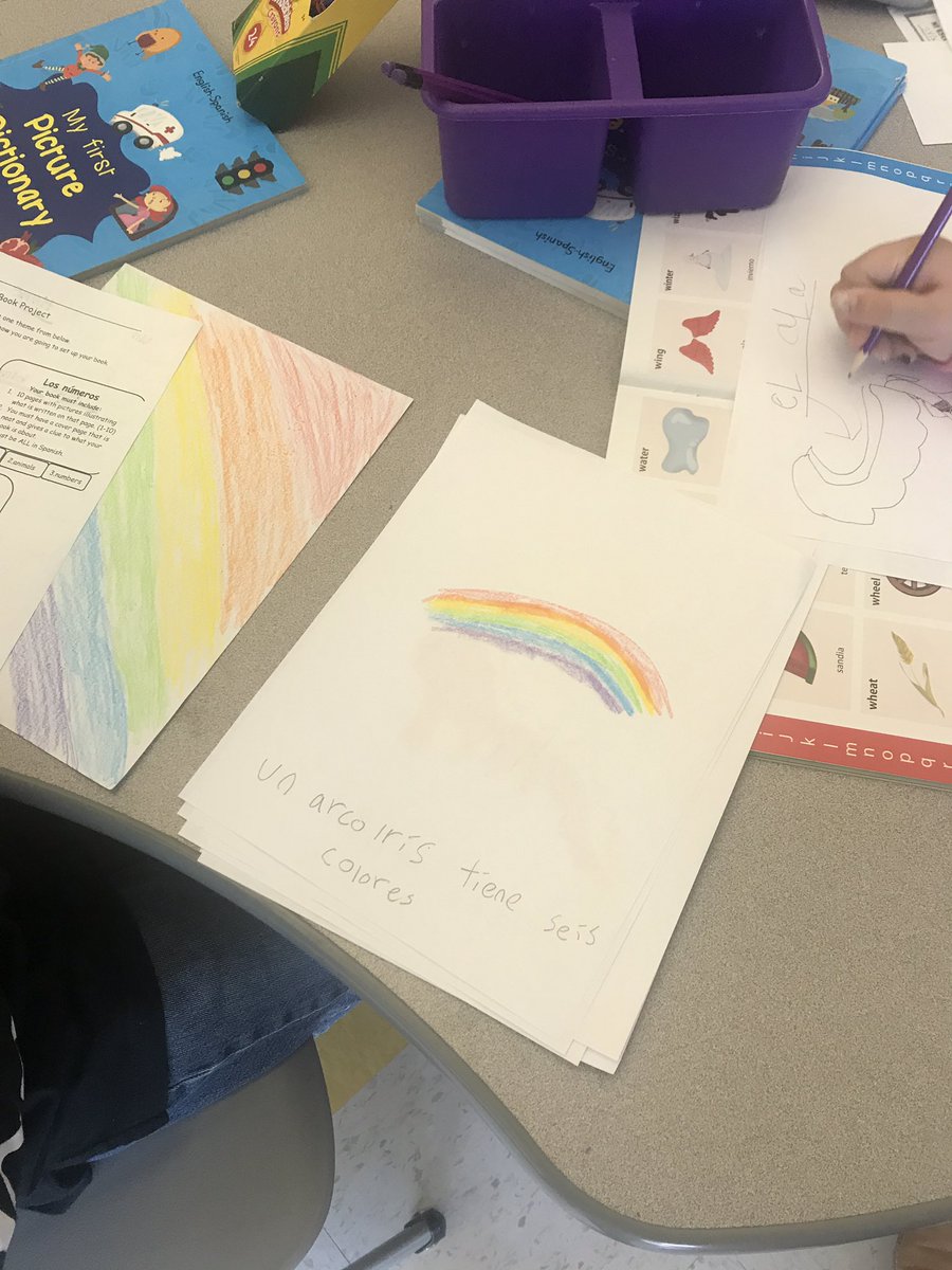 MsCastiglioneSL's tweet photo. It’s that time of year again! The time when fourth grader scholars at @syracuselatin create children’s books using their Spanish skills! @SyracuseSchools @SCSDENL https://t.co/HGQ5niU8MG