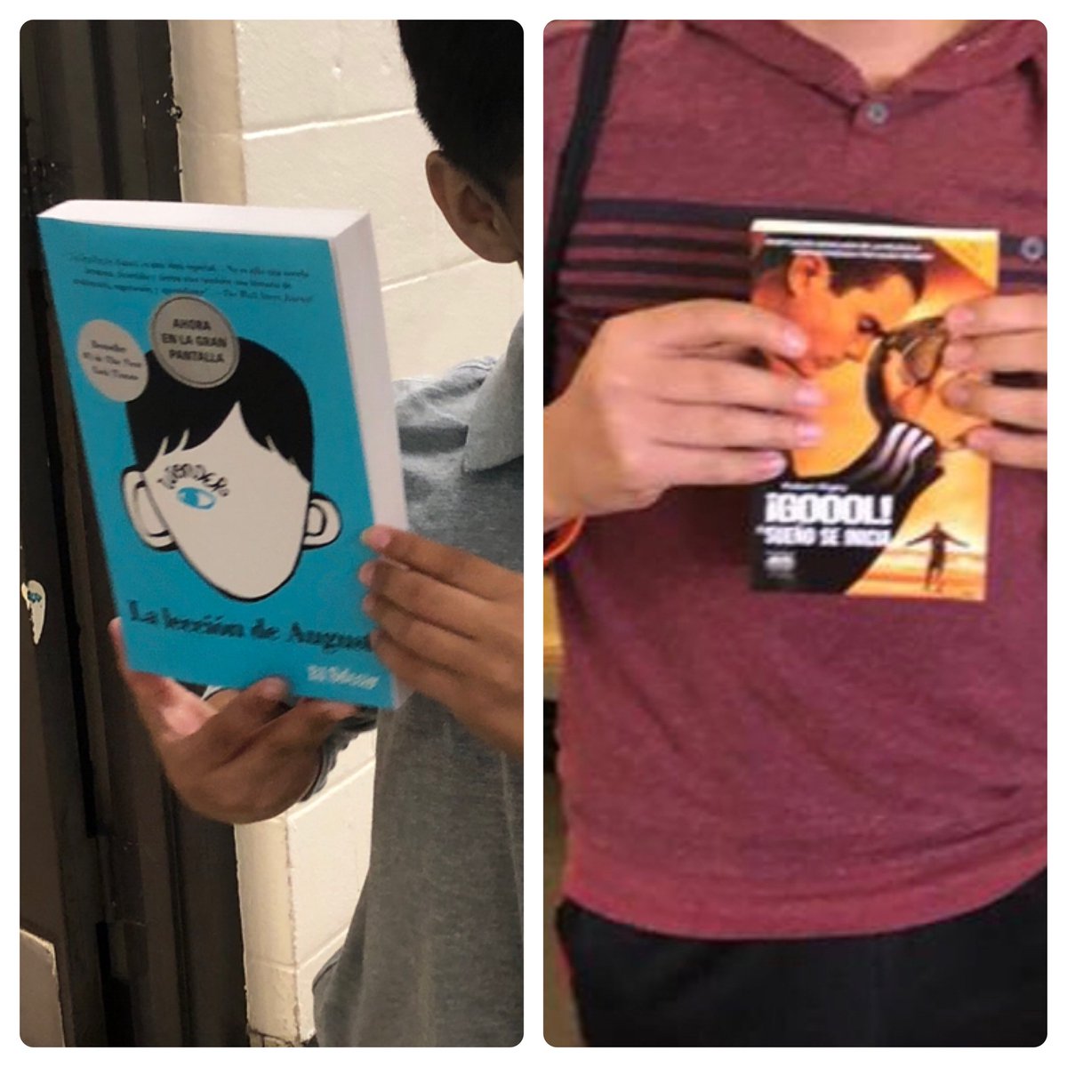 Two books have arrived already for our ELL students and they’re already in good hands!! It makes my heart melt to see their happiness when they see me coming with a new book! Please keep sending books in Spanish, inbox me for more information