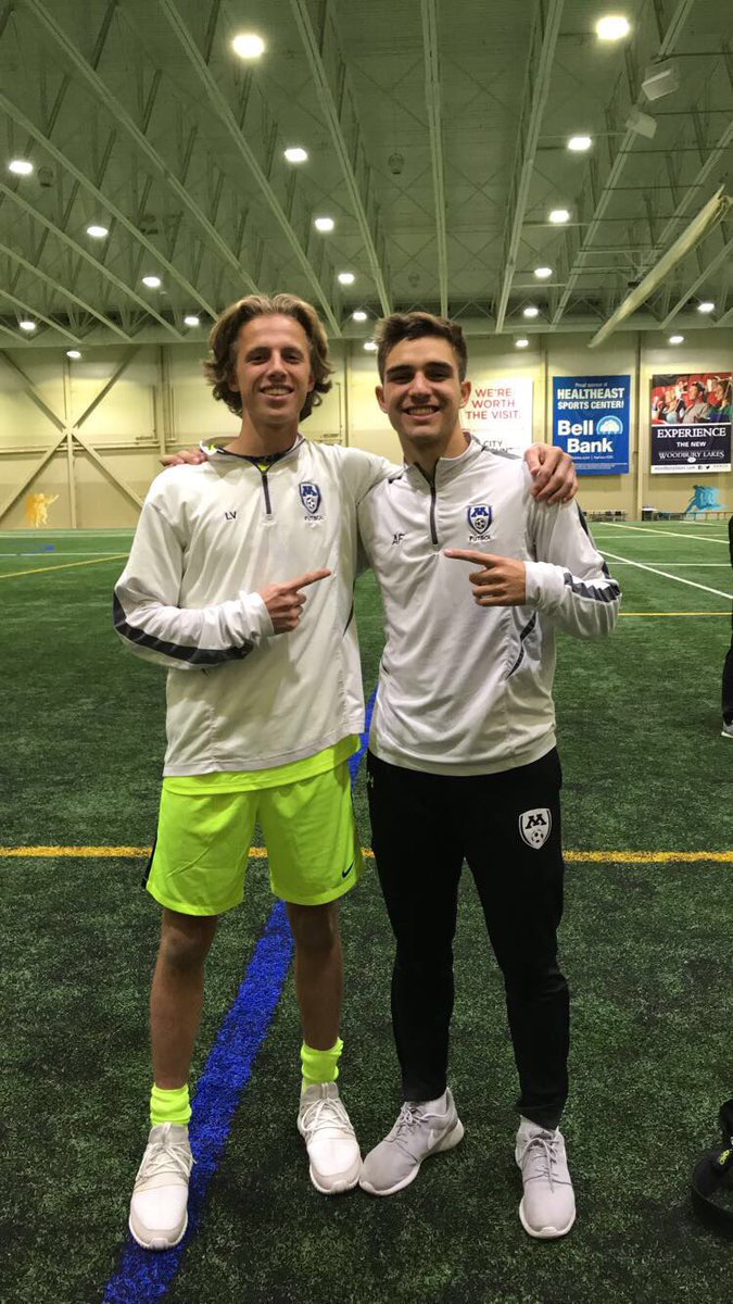 Luca and Alejandro representing Minnetonka at the 2018 All-State senior classic