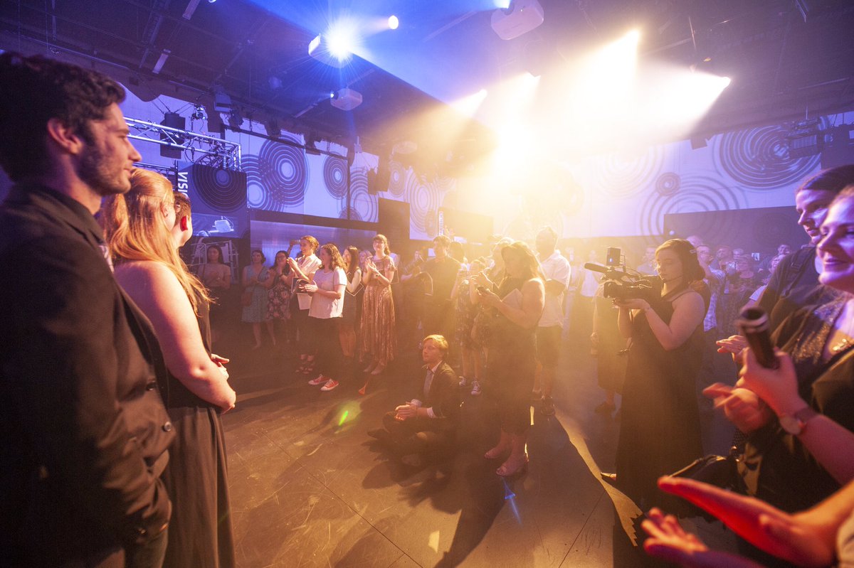 quttechprod's tweet photo. #StandingBy18 launched last night, thank you to everyone who attended! If you missed it, the exhibition will be running 9:30 - 4:30 today and 9:30 - 3 tomorrow. Join us to see what the graduating cohort have been working on.  #QUTCreate #QUTTechProd 
Photo by Sonja De Sterke https://t.co/k227YcPmW0