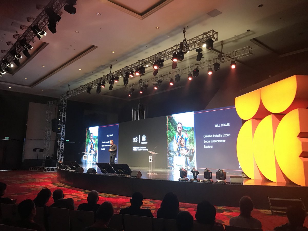 Merapat ke BNDCC! Ada Will Travis (Founder CEO ELevation Barn) yang sedang membahas tentang “Solving Global Challenges Creativity” @WCCE2018 #InclusivelyCreative