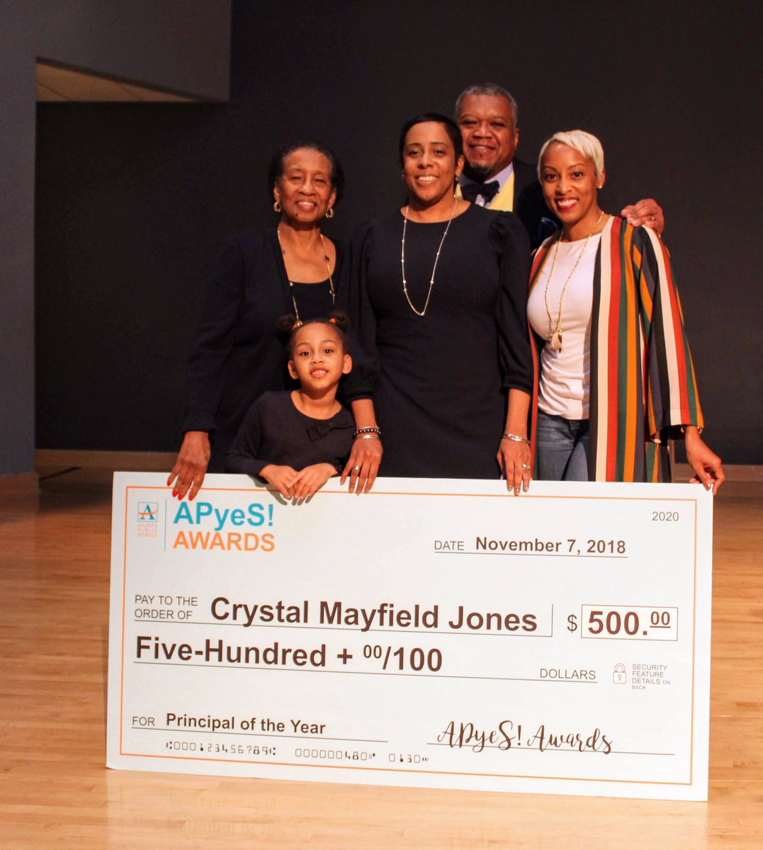 Congratulations @principalcmayjo #APyeS #PrincipaloftheYear @apsupdate