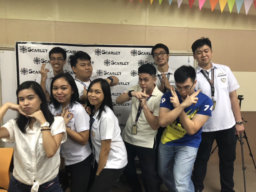 UST_ScarletAB's tweet photo. Our strong, independent president, @gellyalvarado with our fellow Pandas 💖 see you again at 1PM! 

#DoItWithSCARLET
#ScarletXTomcat https://t.co/KV40tvxw4e
