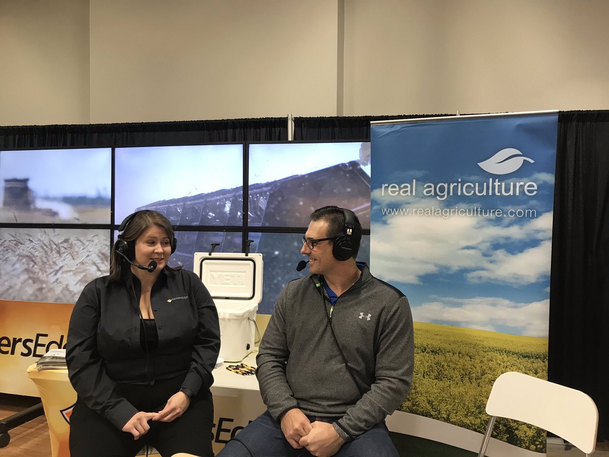 FE_HeatherClair's tweet photo. Great time being on @RURALRADIO147 with @shaunhaney today! Thanks for broadcasting from the @farmers_edge booth!!! #RealAgRadio #SmartFarmingIs #AgriTrade18 https://t.co/VcHsx941fT