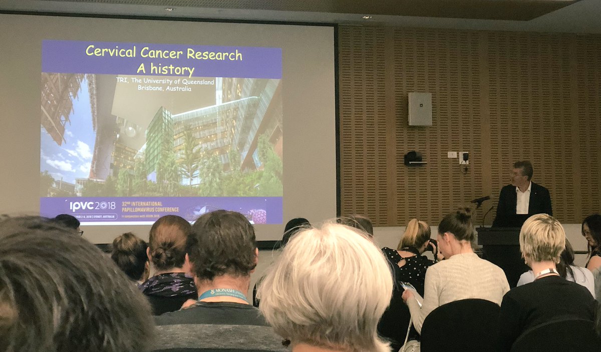 DrAyseZ's tweet photo. Such an inspiring talk by Prof. Ian Frazer on the development of the cervical #cancer vaccine-a true pioneer! #MHTPresearch @SCSMonash @Hudson_Research https://t.co/URo9MHw5AP